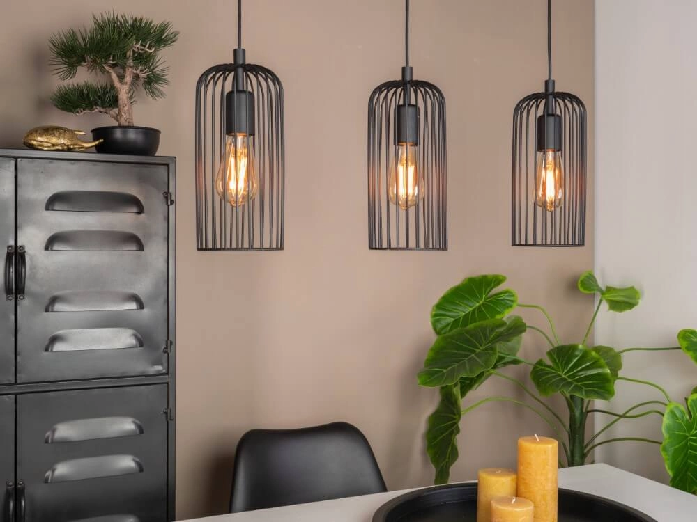 Hanging lamp dining table Roccamena 1 3-light wire lamp Eglo 9002759436889