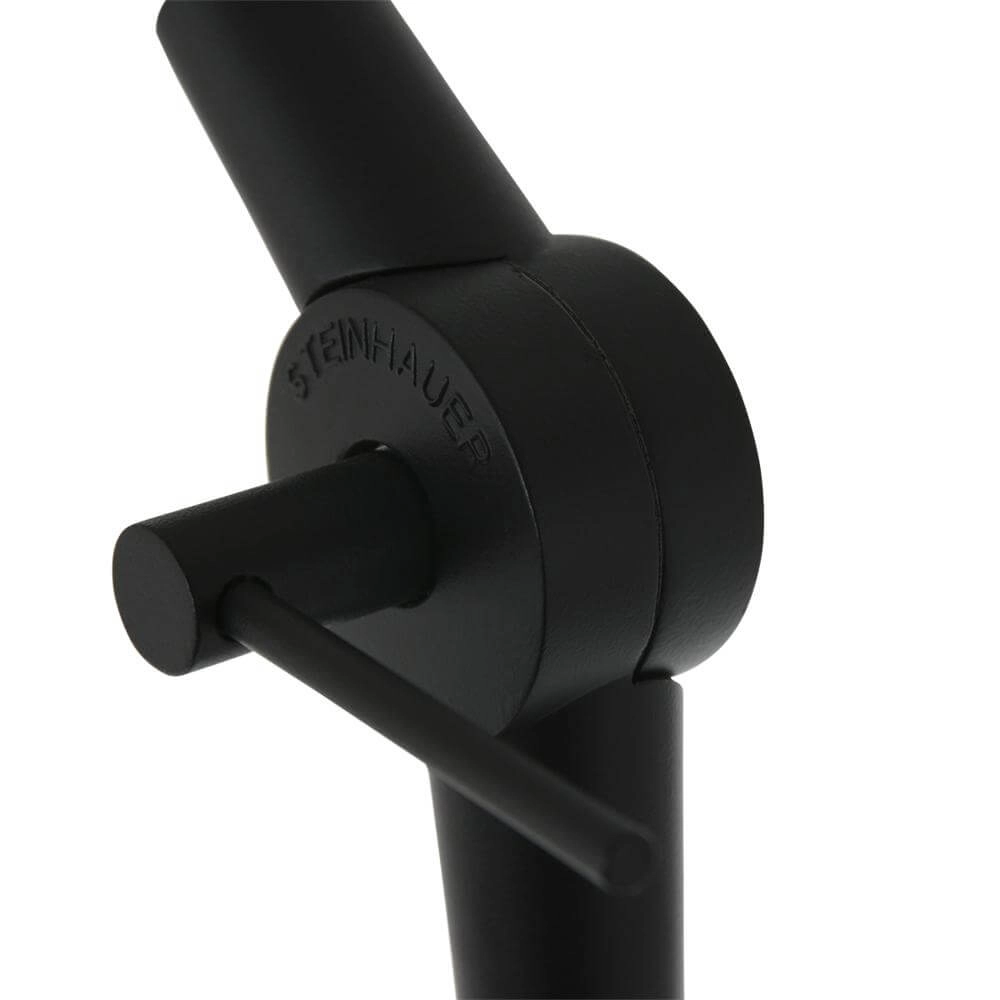 Adjustable floor lamp Prestige Chic black with bamboo shade Steinhauer 8712746172911