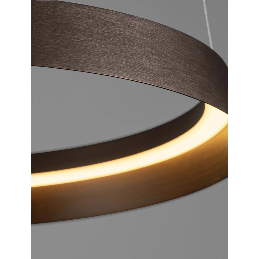 Design pendant lamp Ormi Ø 45cm coffee brown Lyora 5212017470379