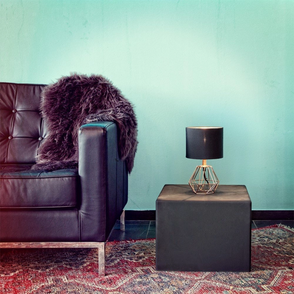 Table lamp Carlton 2 red copper with black Eglo 9002759957872