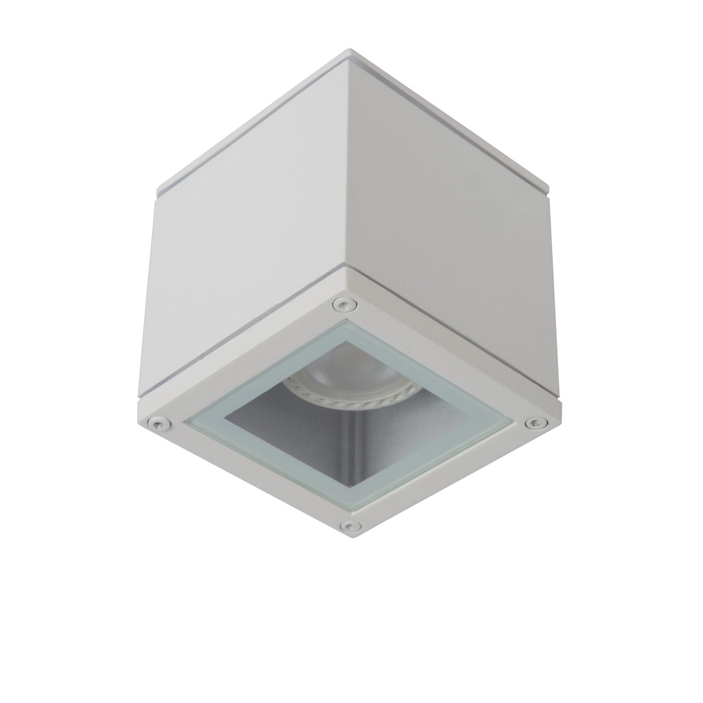 Square ceiling spotlight Aven bathroom IP65 white