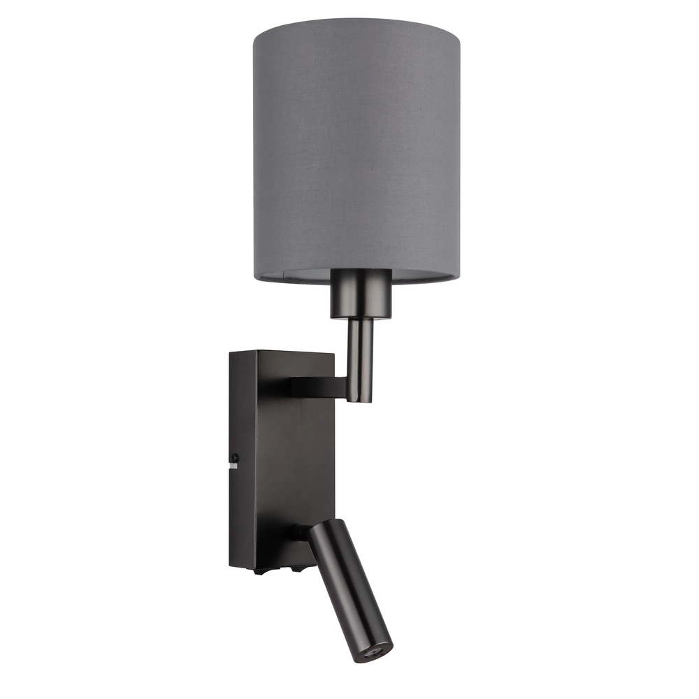 Bedside lamp Zamora black with cap Globo 9007371572892