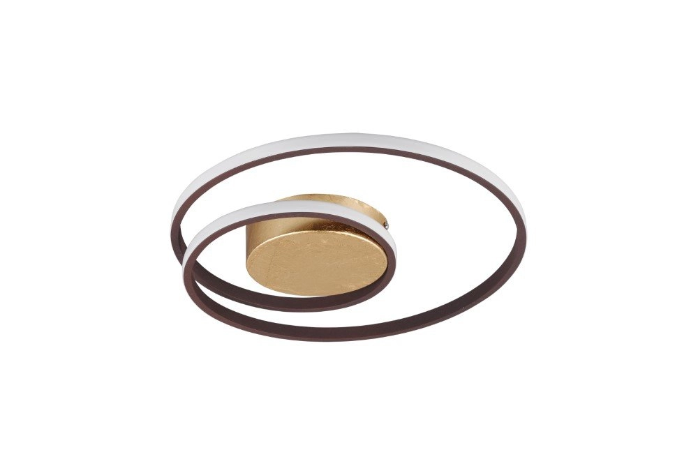 Rust brown ceiling lamp Zibal Ø 39cm