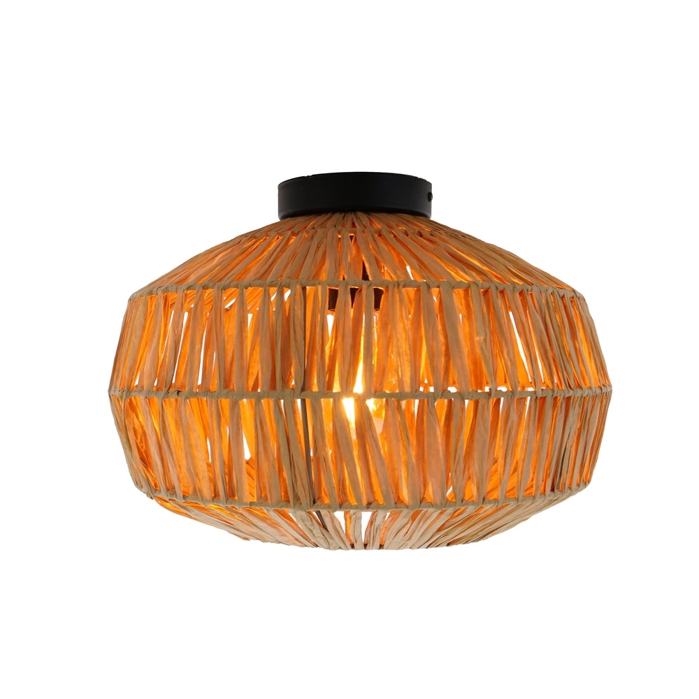 Rattan ceiling lamp Sheldon Ø 38cm