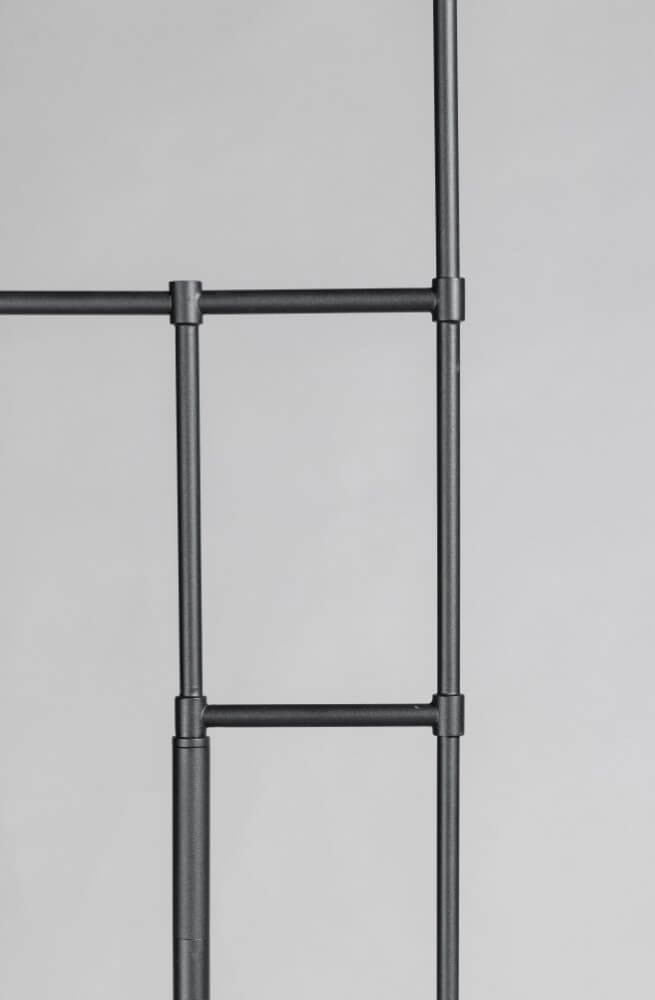 Design floor lamp Davina 3-light black with smoke glass ETH 8720195302766
