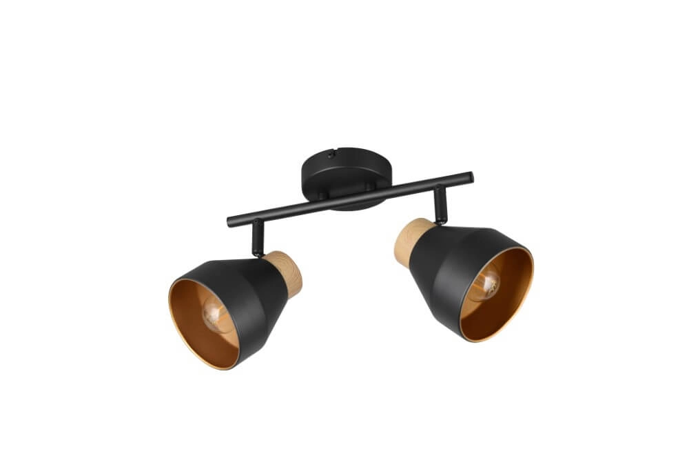 Design ceiling lamp 2-lights Valentin black Trio 4017807637410