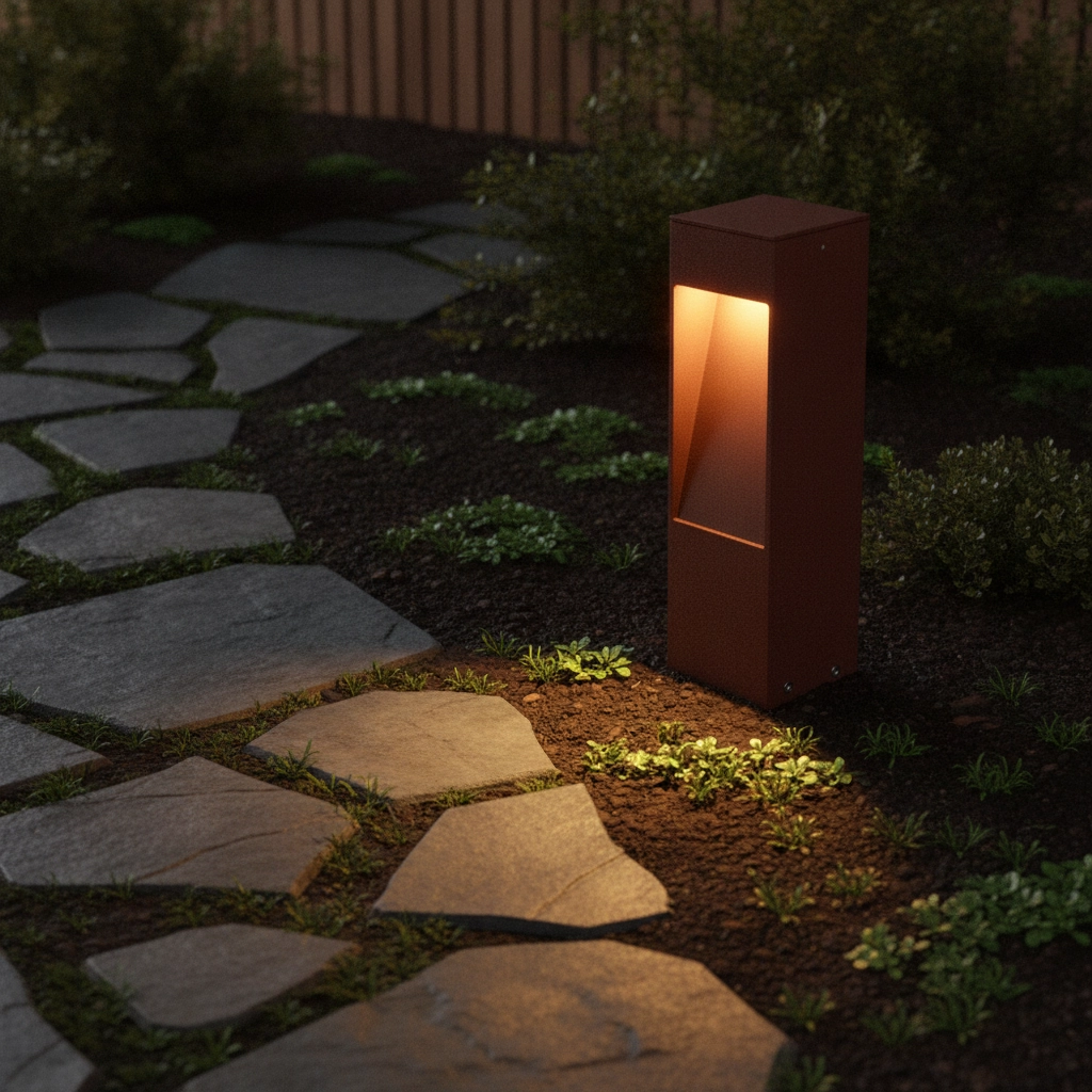 Garden lamp Maddi Rust brown 30cm