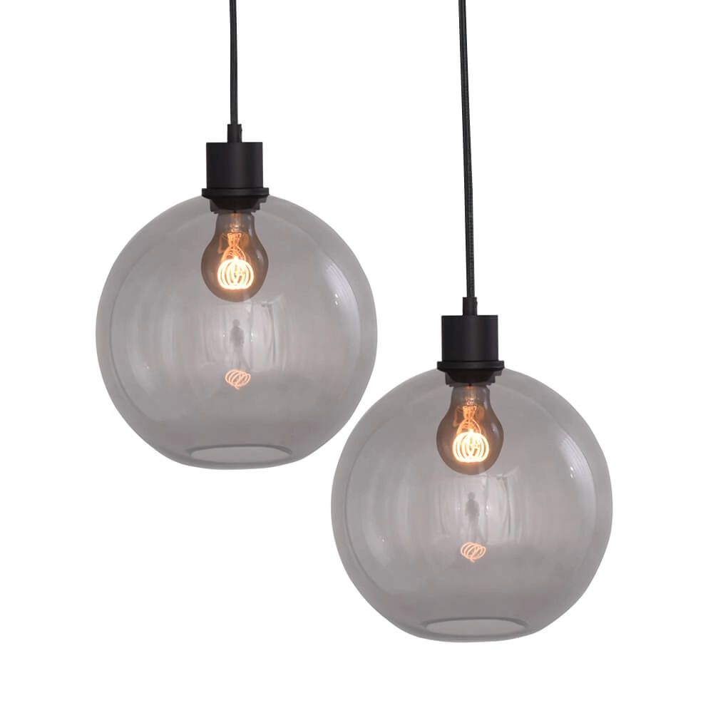 Hanging lamp Lazise 6x Ø 25cm black Masterlight 8718121303475