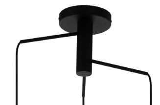 Pendant lamp Mirtazza 3-light black with cream Eglo 9002759990732