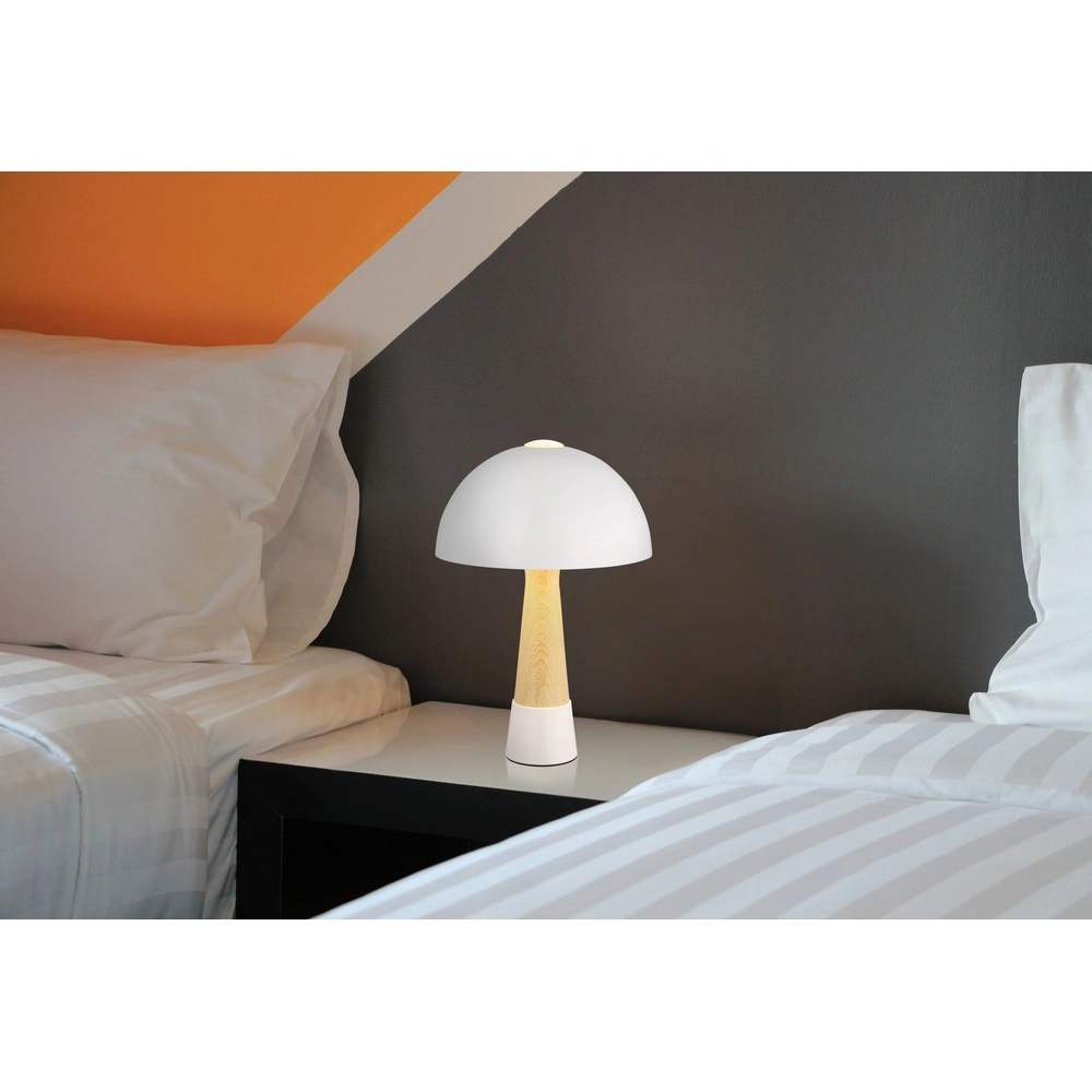 Unique table lamp Paulin Ø 25cm sand brown Globo 9007371519804