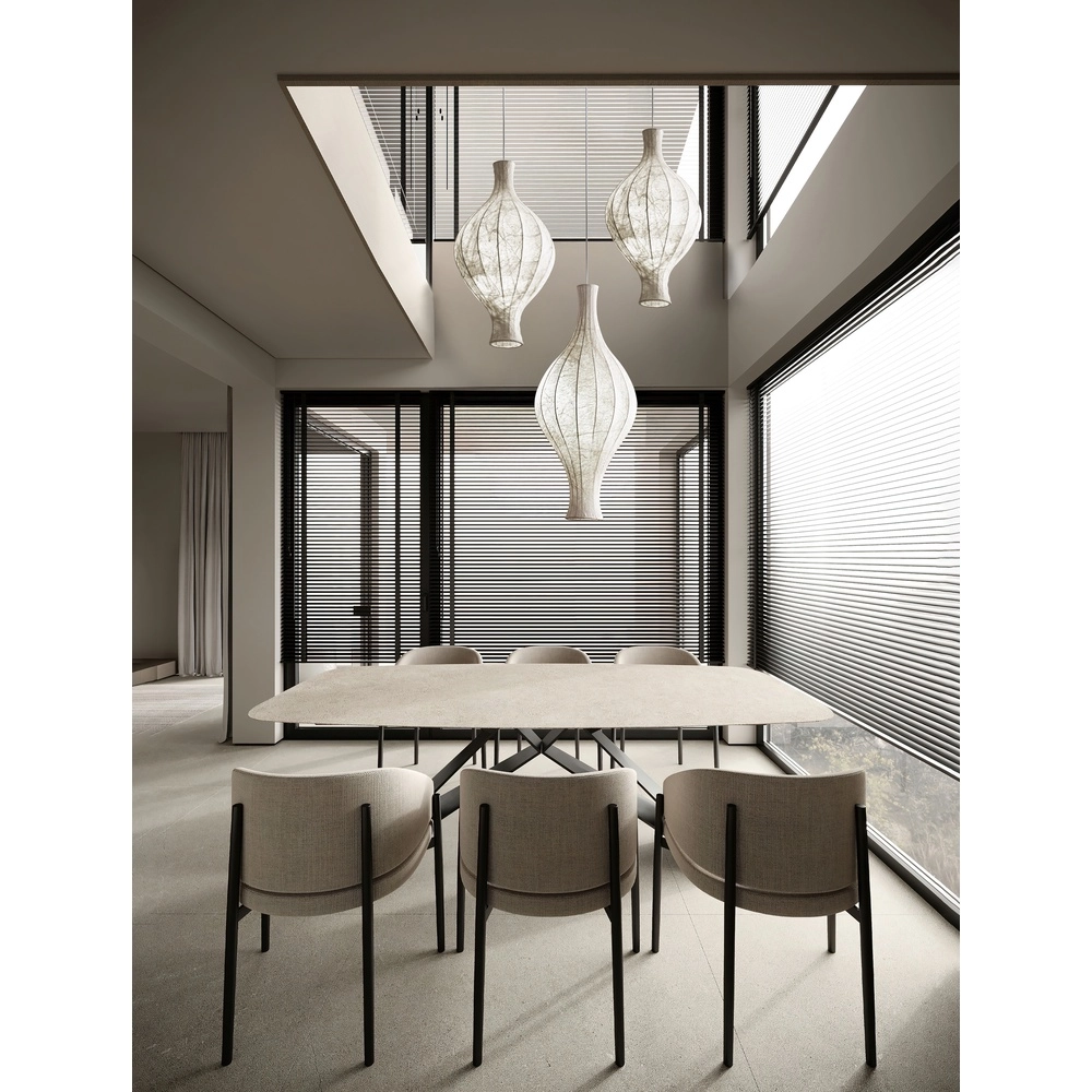 White pendant lamp Seda Ø 38cm Lyora 5212017477873
