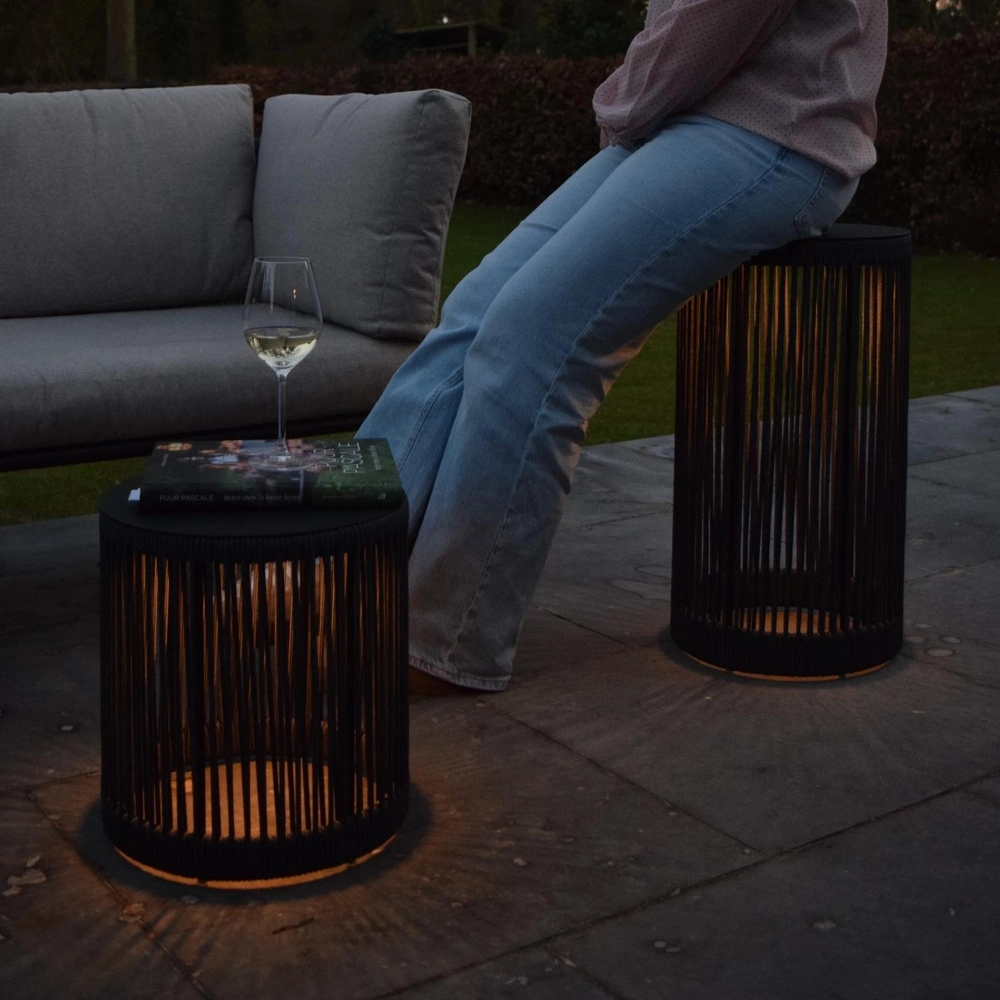 Rechargeable floor lamp Pingi black 36.5 x Ø 33.5cm Lucide 5411212061461