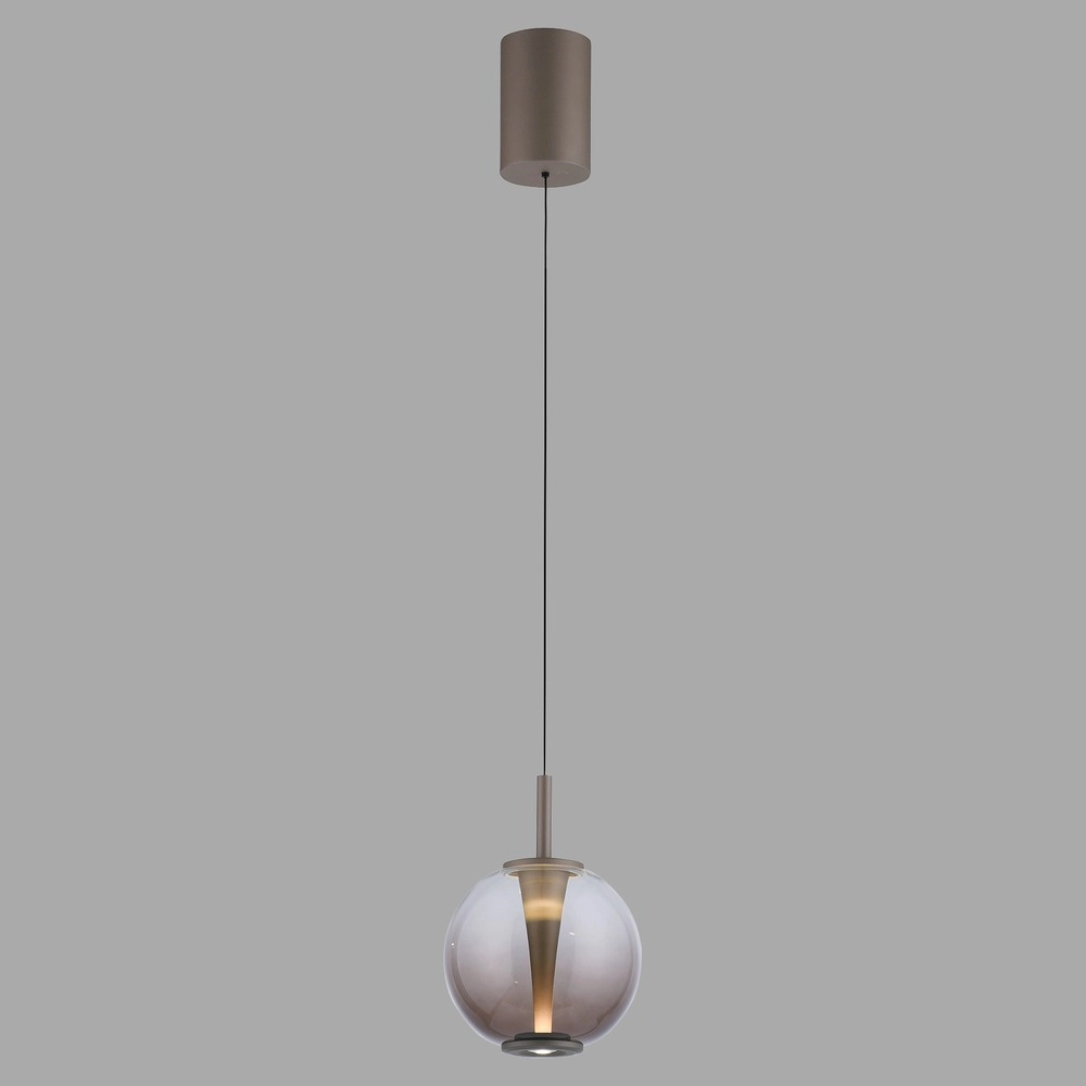 Led pendant light Pure Infinity with amber glass - Ø 18cm