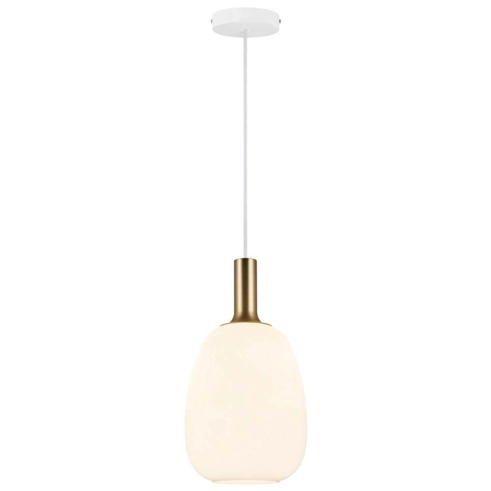 Glass pendant lamp Alton Ø 23cm white Nordlux 5701581413788