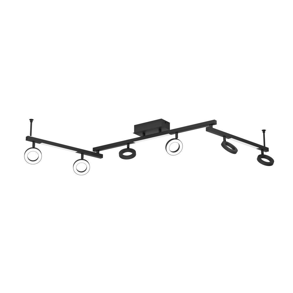 Black LED ceiling light Cardillio 1 160cm