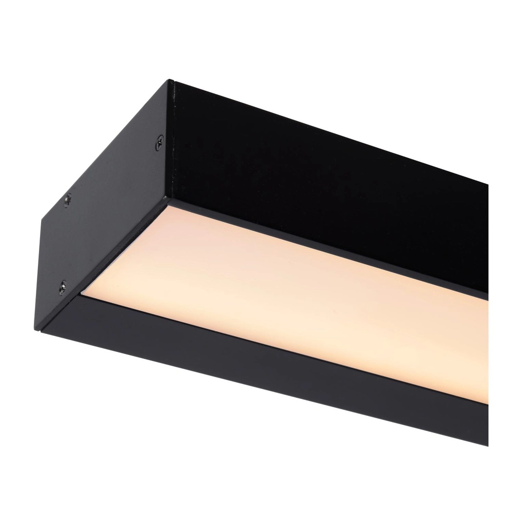 Bathroom wall lamp Alexa 60cm black - IP44 - 8W Lucide 5411212040527