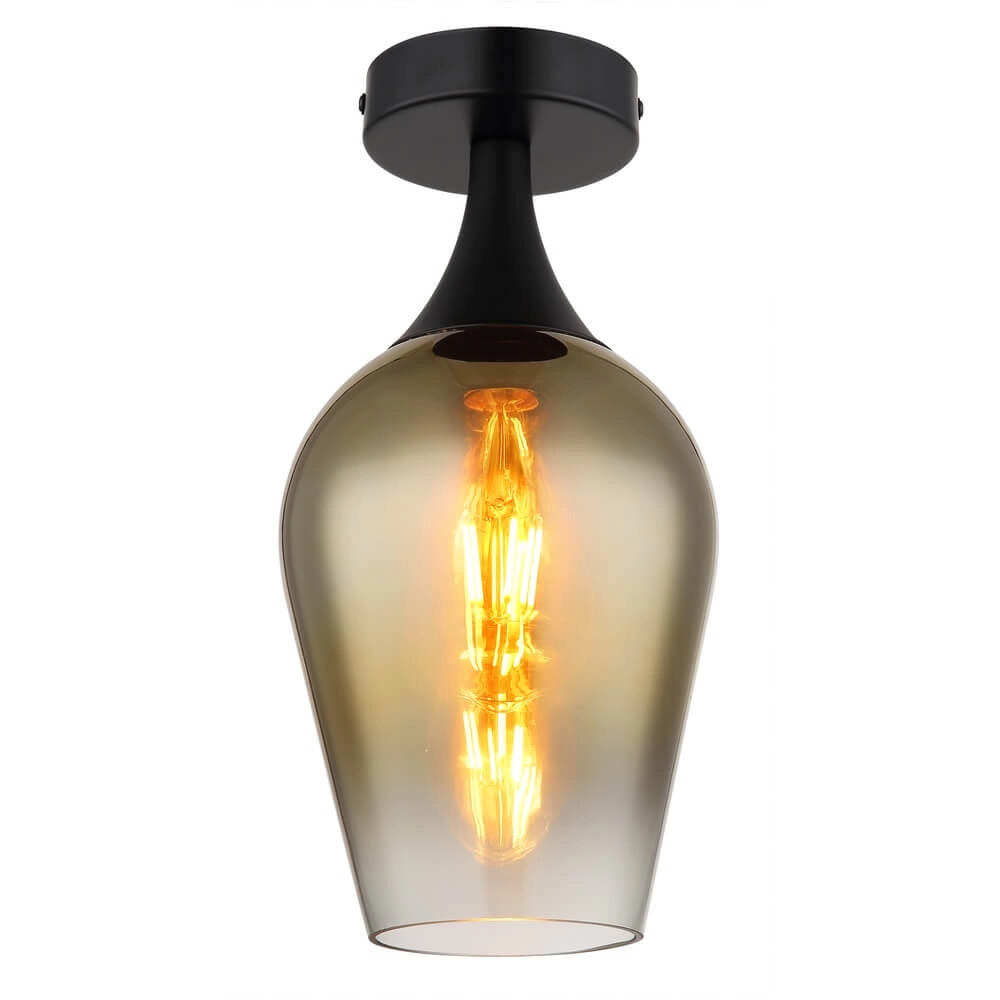 Ceiling lamp Lavus green glass Ø 15cm