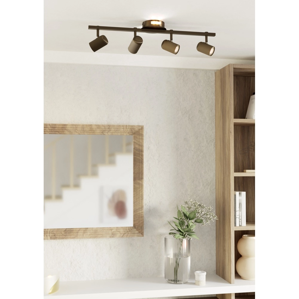 Surface-mounted spot Montemurro 4-light dark bronze
