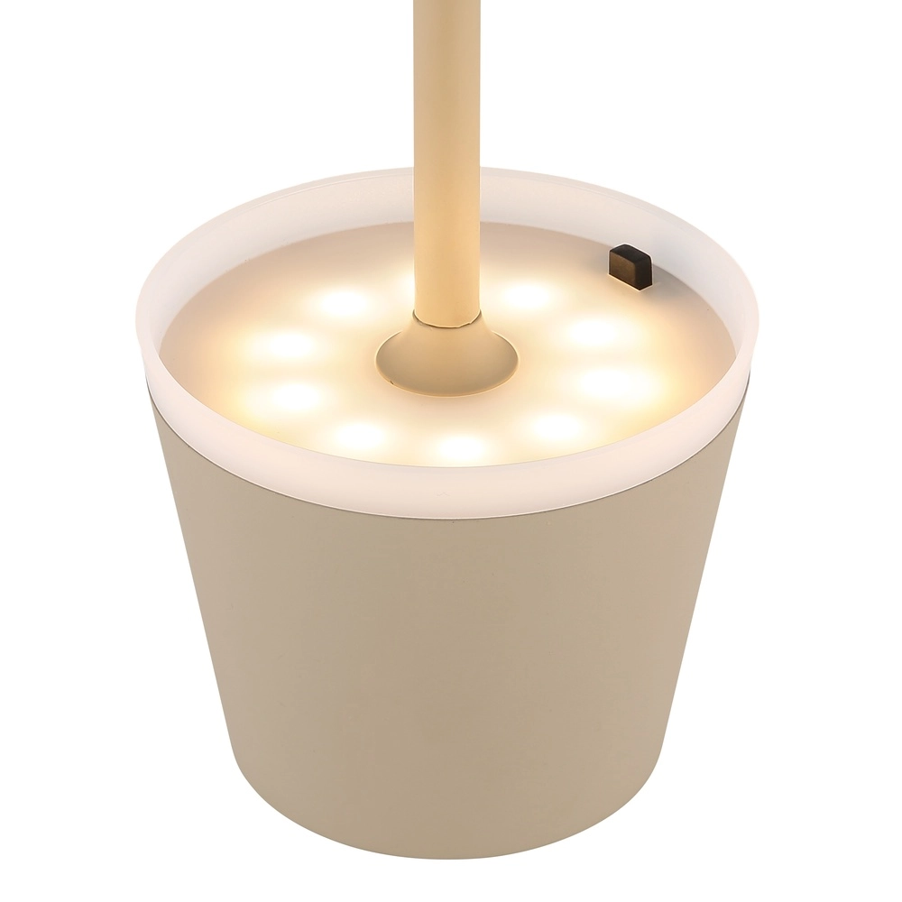 Solar table lamp Vannieso sand brown Globo 9007371458684