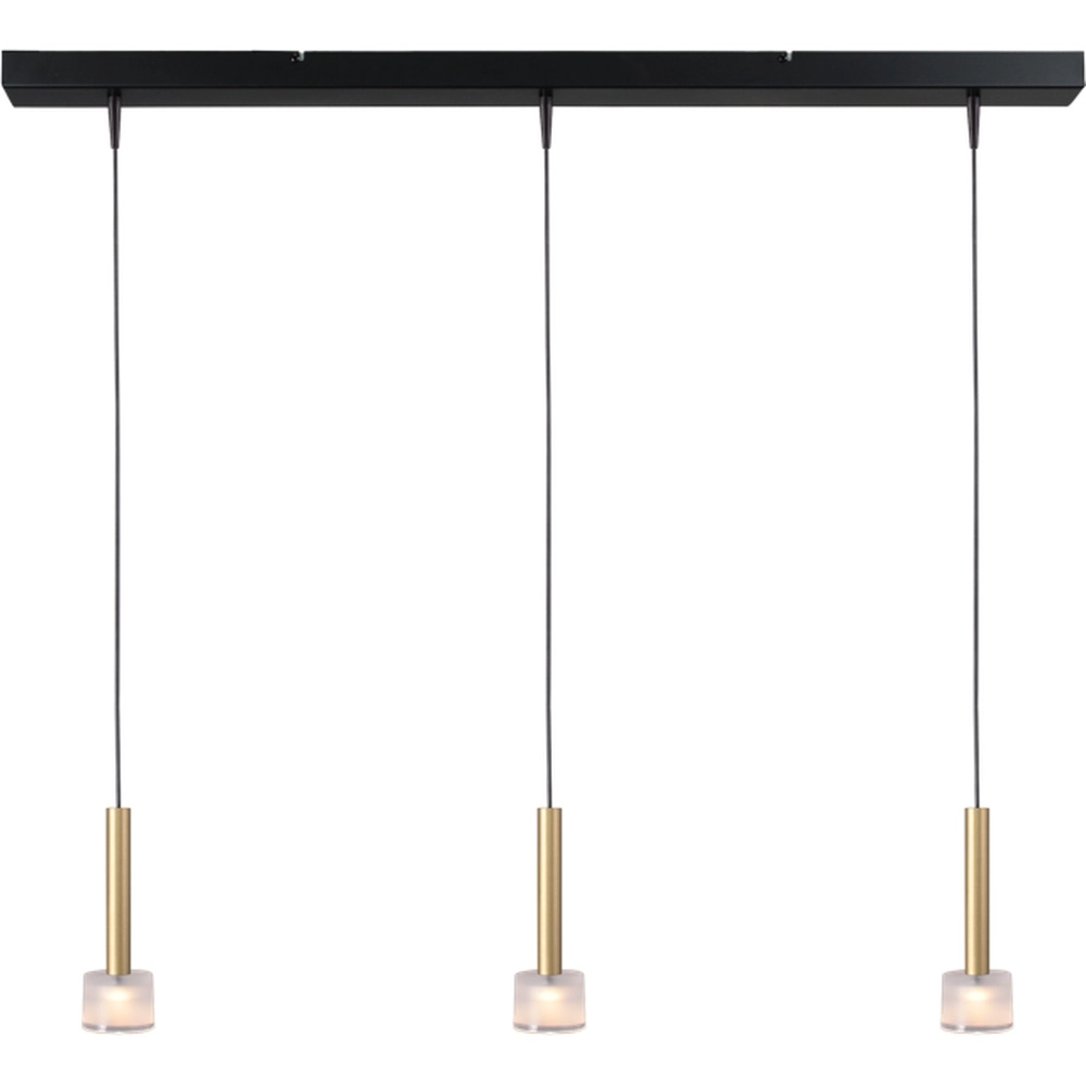 3-light pendant lamp Fabro LED - Matte Gold