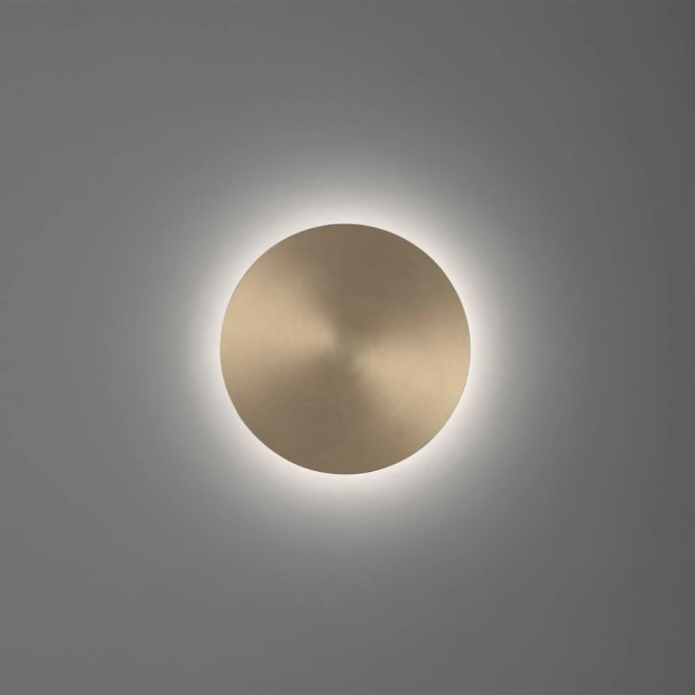 Design wall lamp Akku Puntua Ø 18cm brass Paul Neuhaus 4012248372494