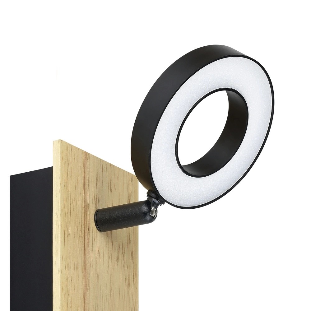 Led wall lamp Rielves with wood Eglo 9008606313709