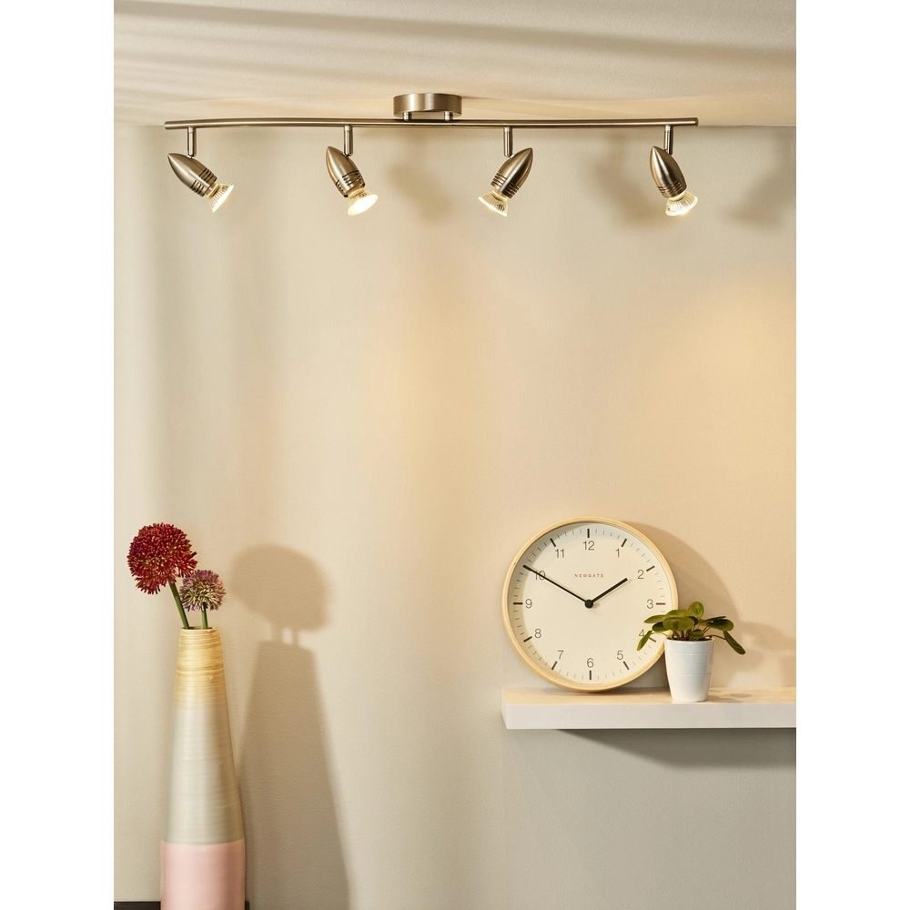 Ceiling spotlight Caro-Led 4-light matt chrome Lucide 5411212133458