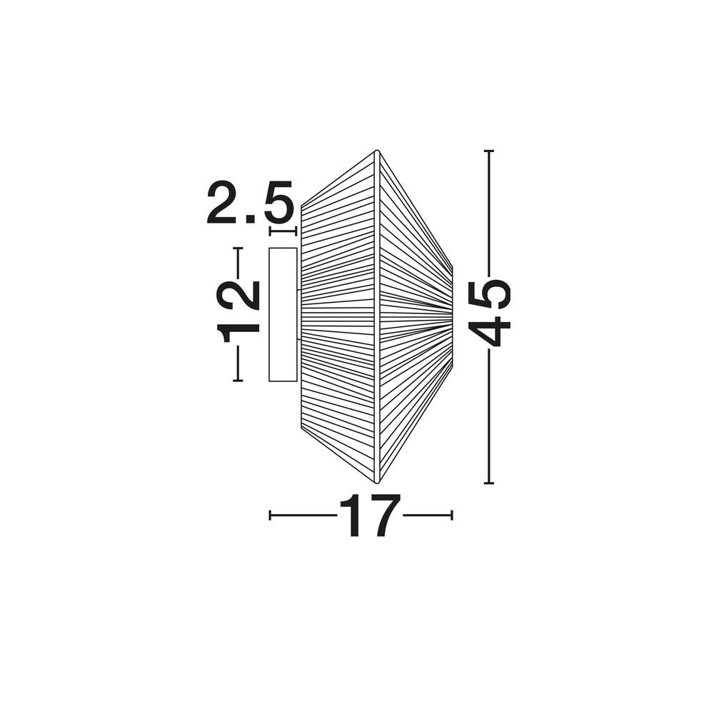 Wall lamp Elvio grey Ø 45cm Lyora 5212017493897