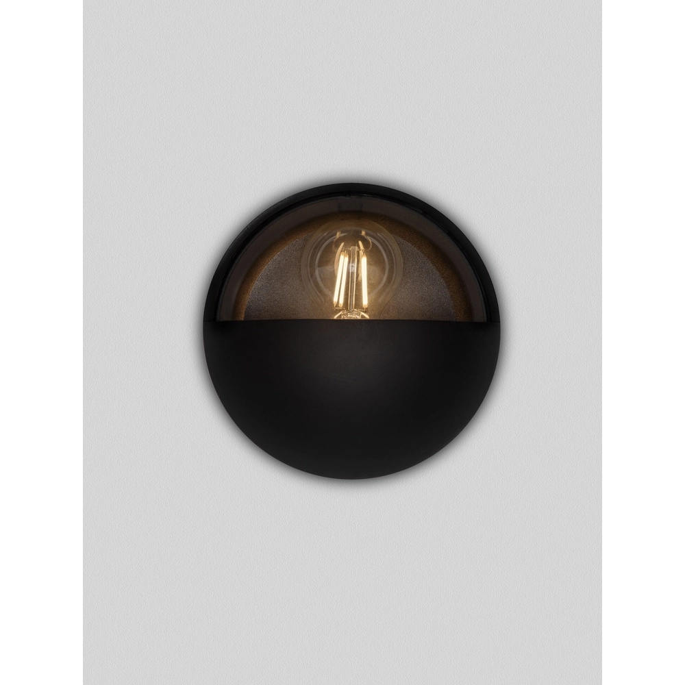 Round design wall lamp Amel anthracite