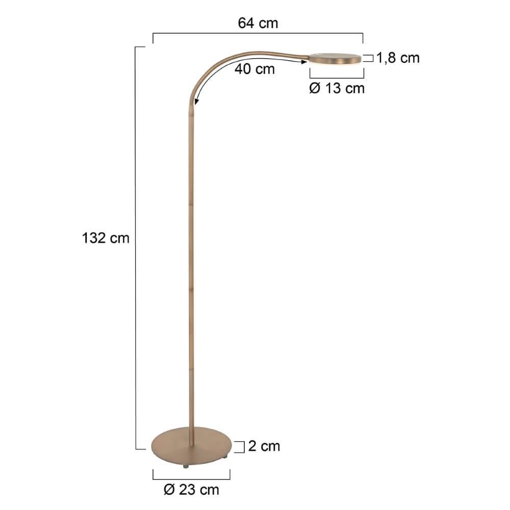 Flexible LED reading lamp Platu bronze Steinhauer 8712746151497