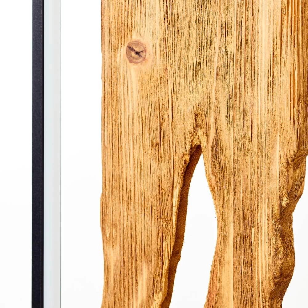 Led floor lamp Chaumont with wood Brilliant 4004353411809