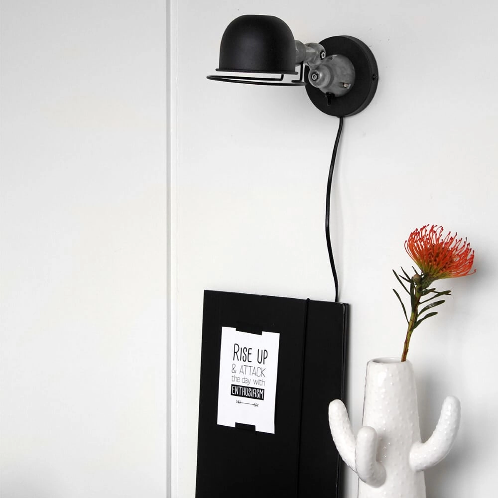 Black Rustic Reading Light Davin Steinhauer 8712746102079