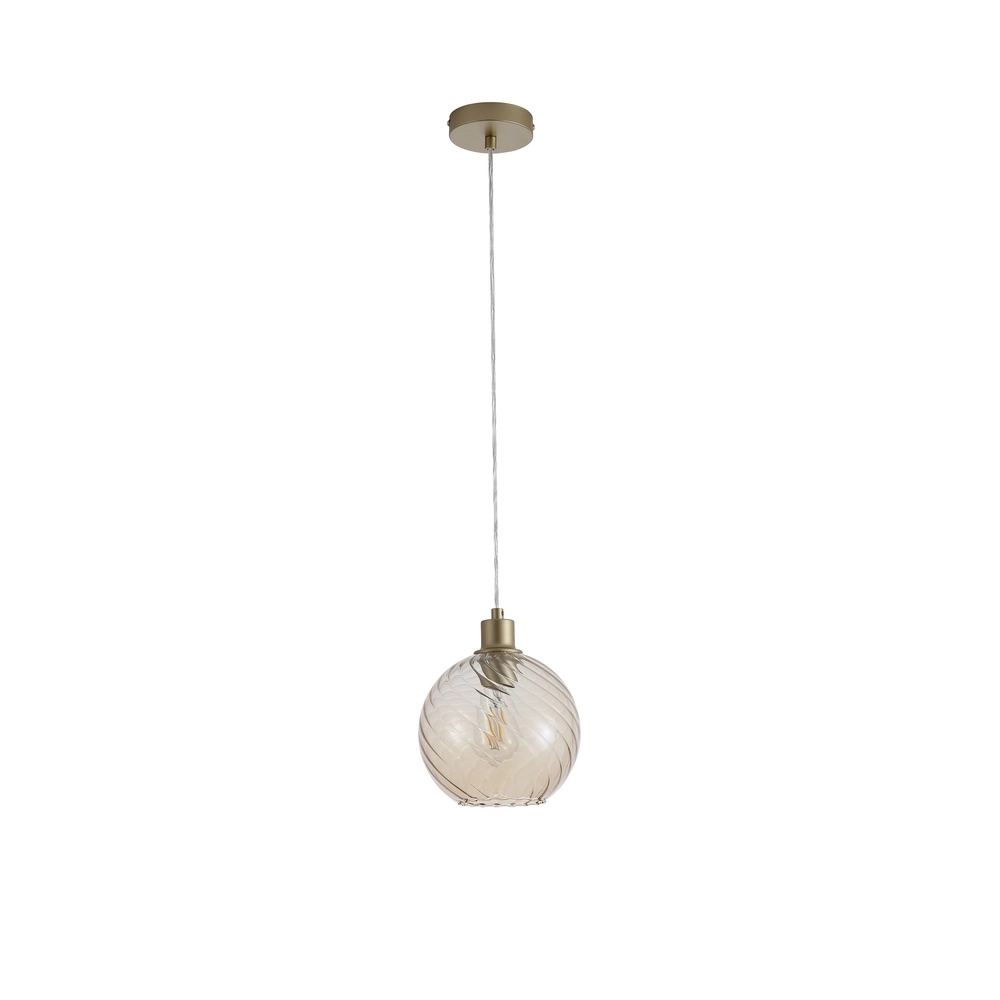 Pendant lamp Radiance Single gold Searchlight 5053423305776