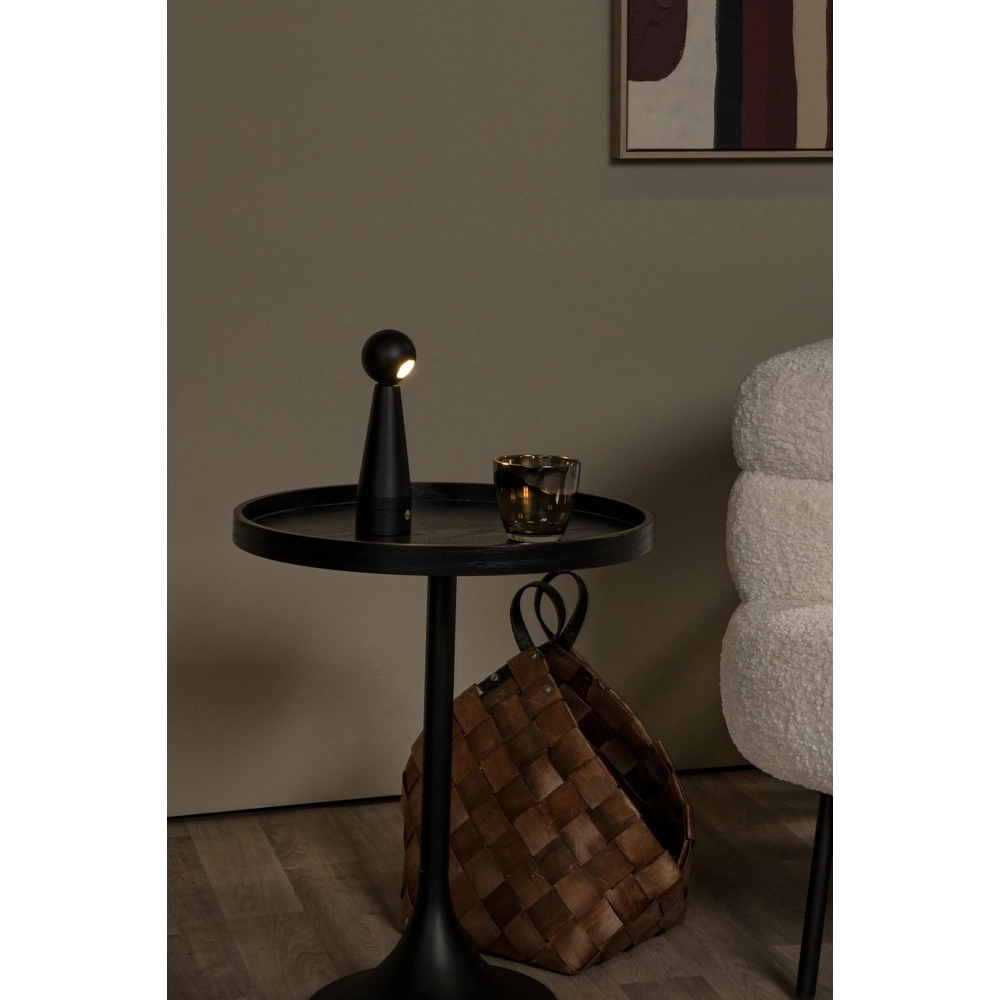 Rechargeable table lamp Ipsos Black Lucide 5411212333964