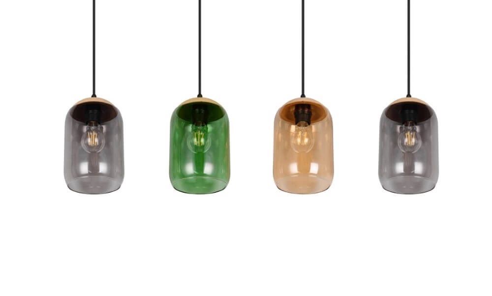 Glass Dining Table Lamp Cork 4-light Trio 4017807622997