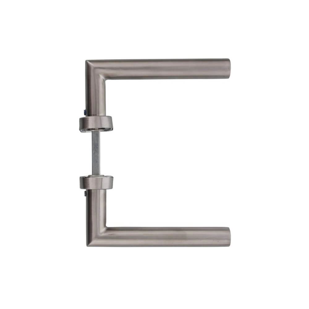 Tight door handle Hoek 90 oval rosette stainless steel Intersteel 8714186073643