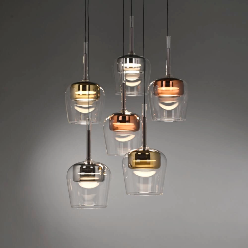 6-light pendant lamp Q-Kon Multiple colors Paul Neuhaus 4012248383872