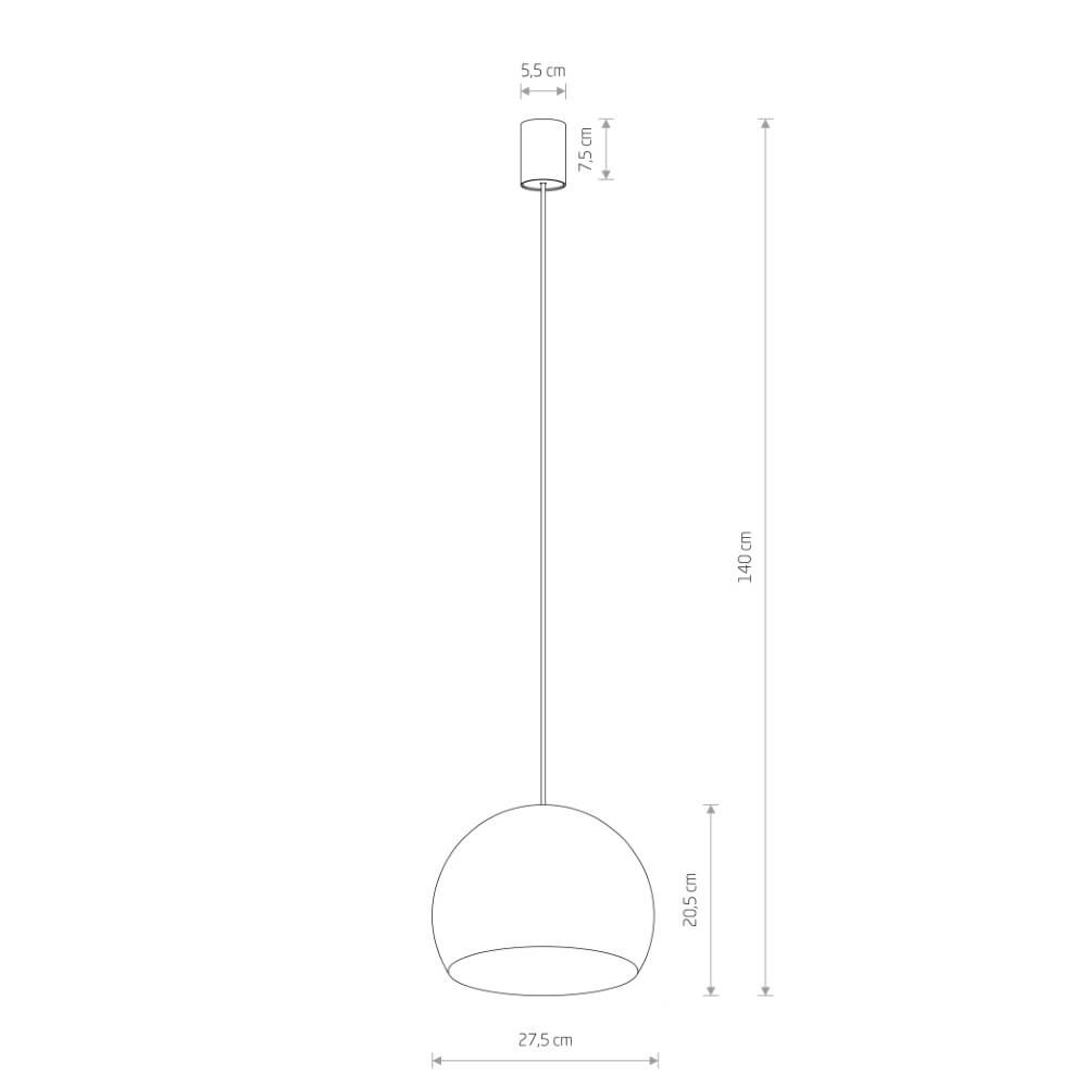 Hanging lamp Candy gold Lyora 5903139102957