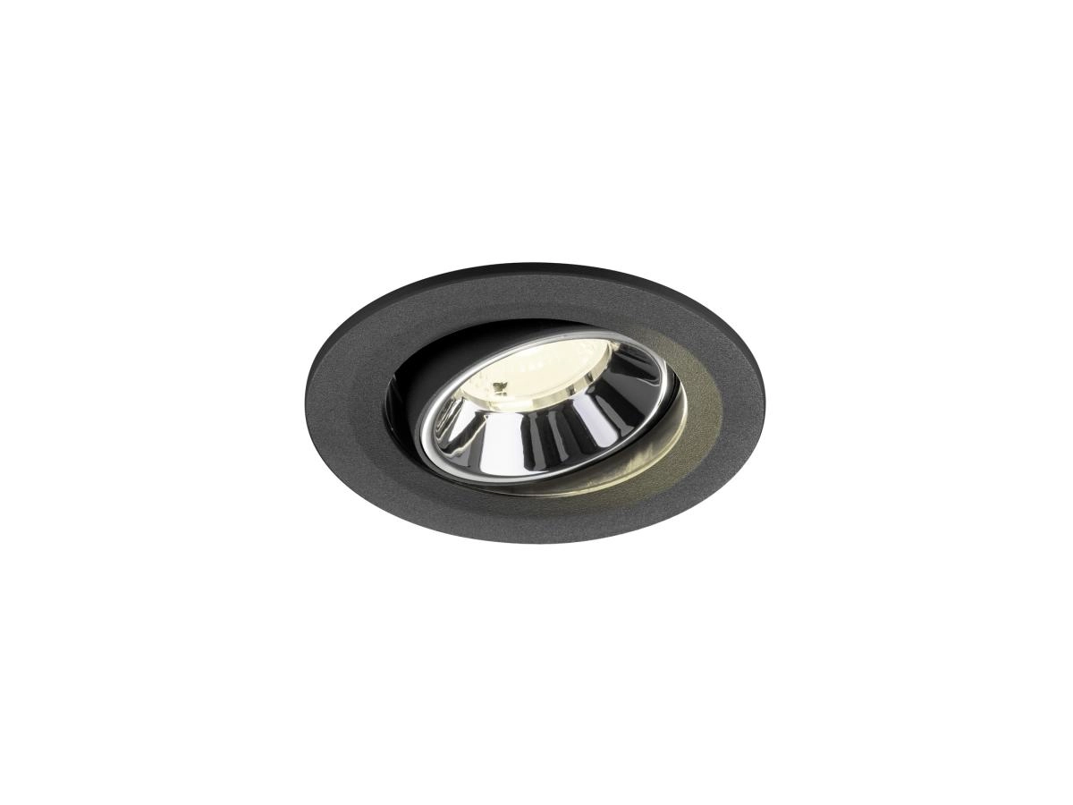 Recessed spotlight Numinos Move S black/chrome 4000K - 40deg