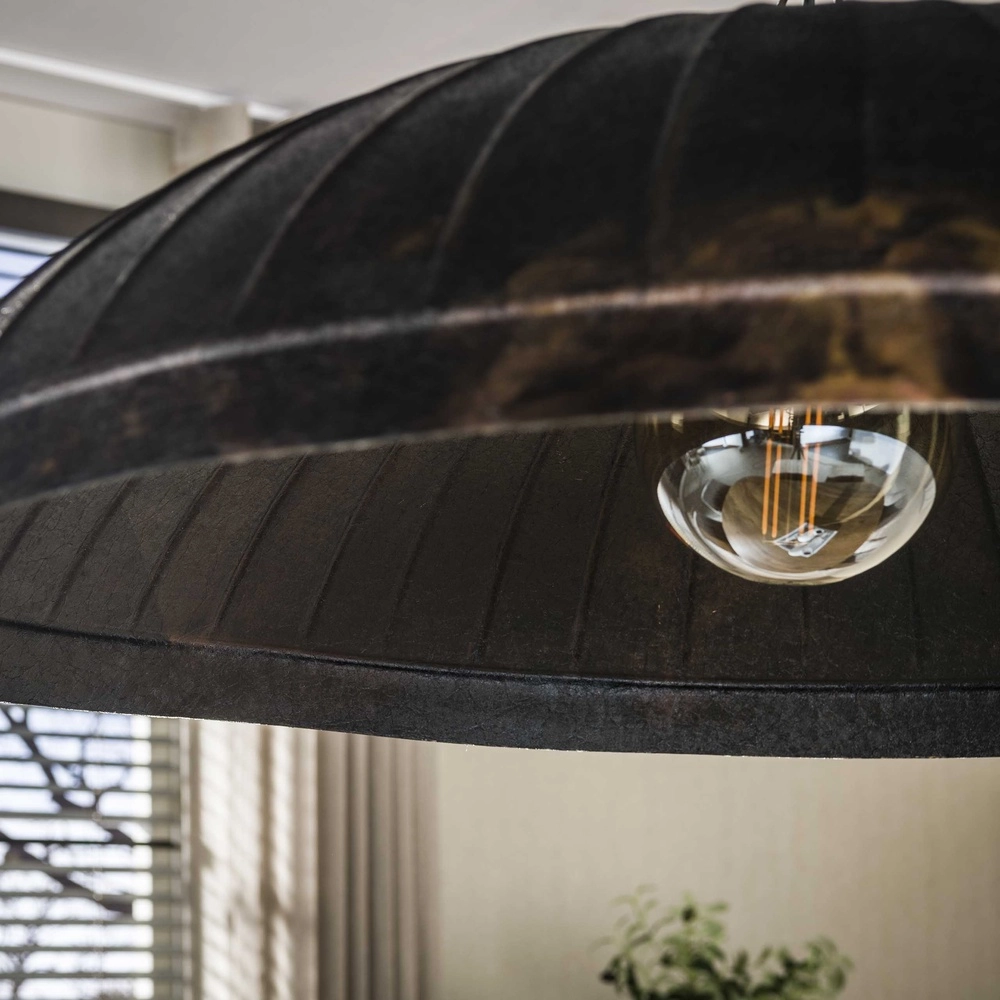 Industrial office lamp Guard Ø 90cm - smoked brown Lyora 8716803511514