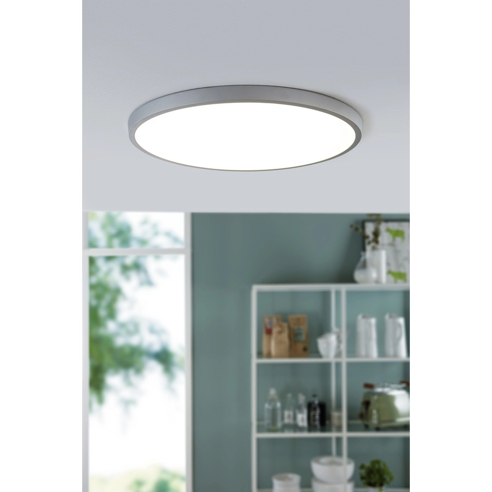 Ceiling light Fueva 1 silver grey round 4000K Eglo 9002759972769