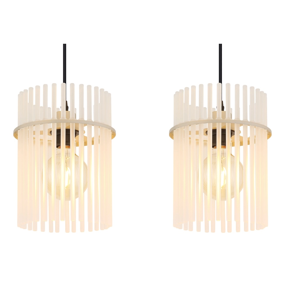 3-light pendant lamp Gorley sand brown with glass Globo 9007371566716