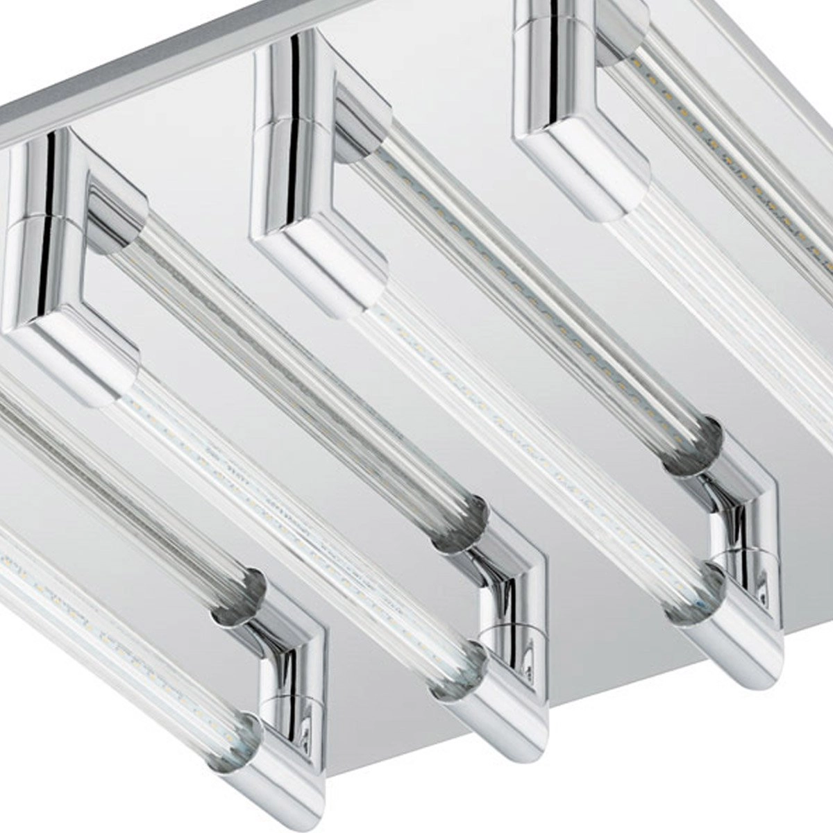 LED flush ceiling light Velarde 4-light gray Eglo 9002759953973