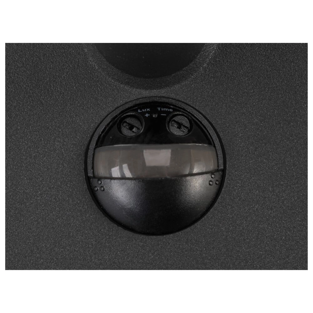 Sleek outdoor lamp Q-Ring with sensor - black SLV 4024163290746