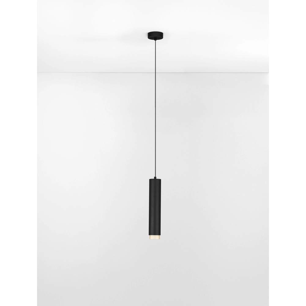 Pendant lamp Nessi black with gold