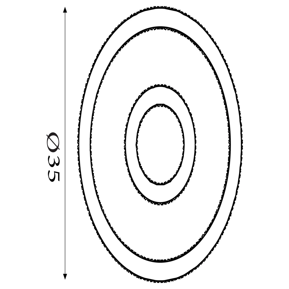 Ceiling light Roundel black Searchlight 5053423299556