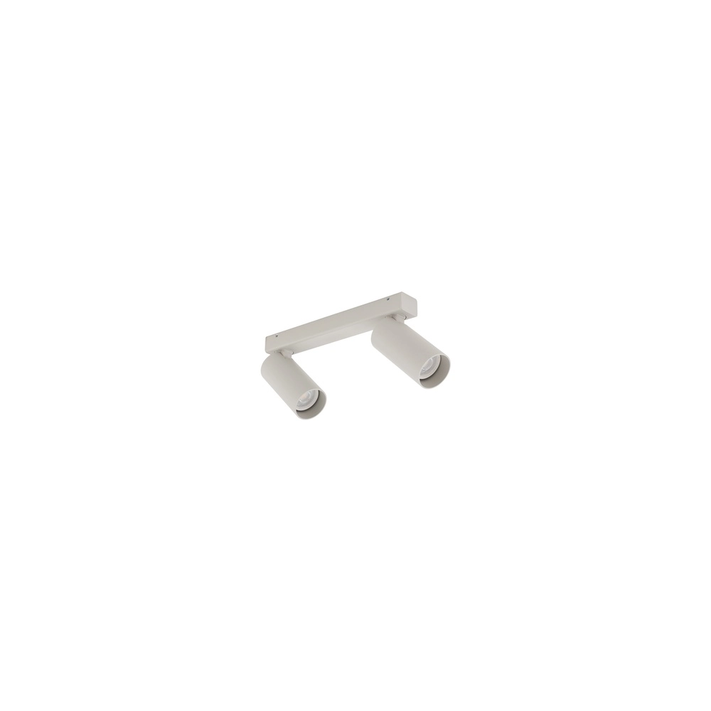 Surface-mounted spot 2x GU10 Fourty light grey