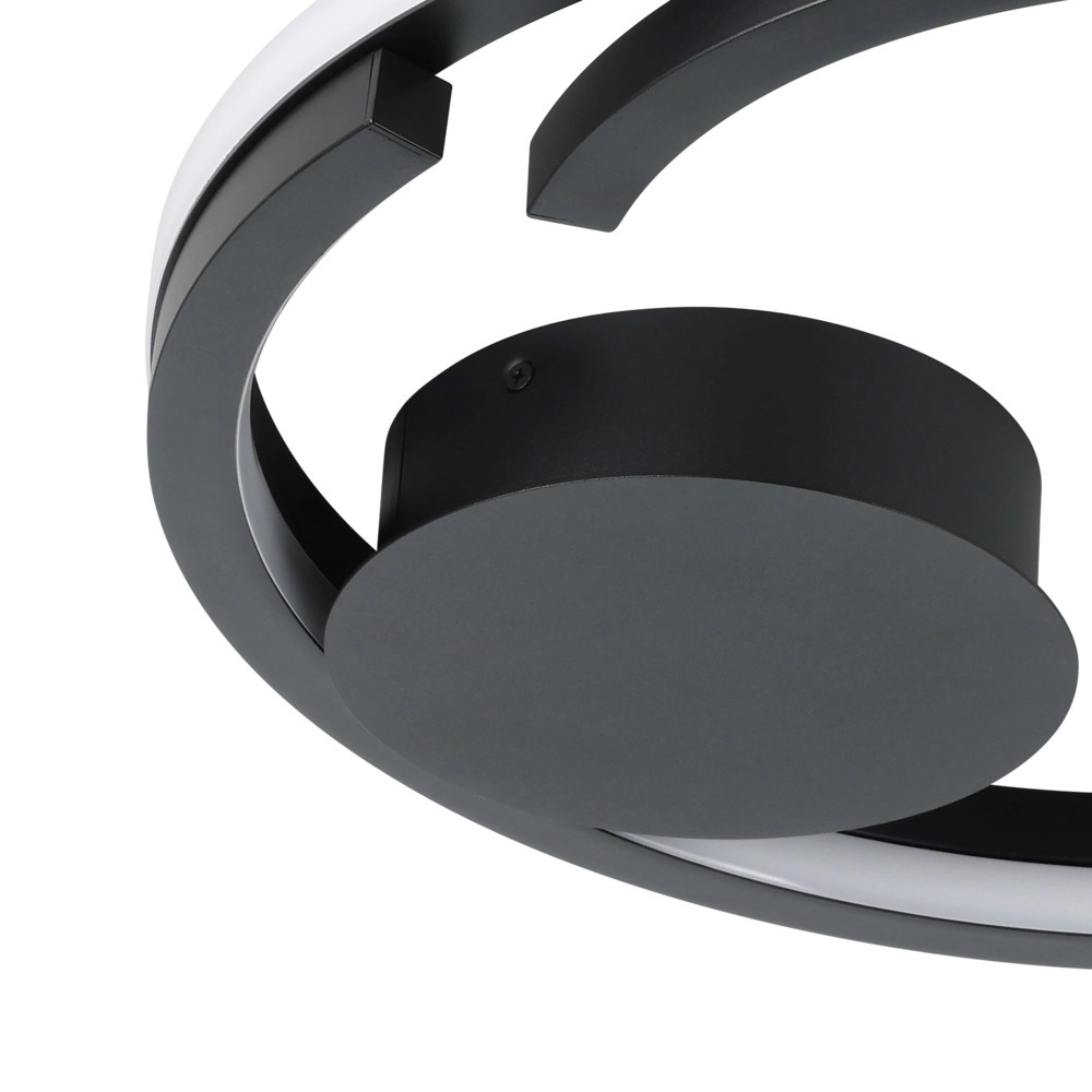 Ceiling lamp Mezzomonte black Eglo 9008606360185