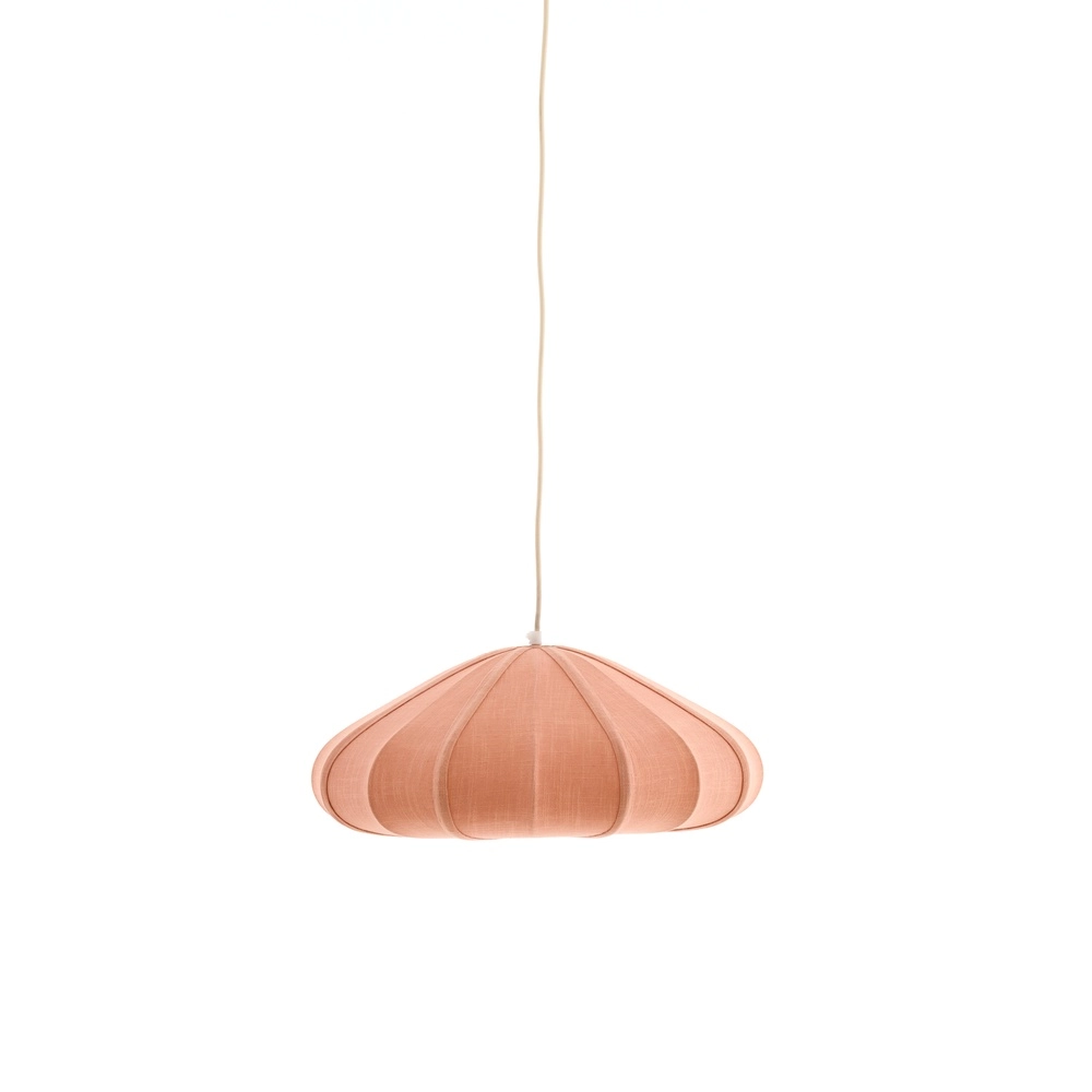 Fabric pendant lamp Cesano Ø 50cm - light pink