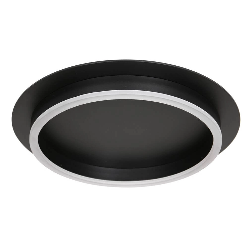 Modern LED ceiling light Ringlux black - Ø 32cm Steinhauer 8712746170573